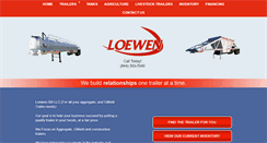 Desktop Screenshot of loewentrailers.com