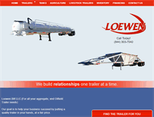 Tablet Screenshot of loewentrailers.com
